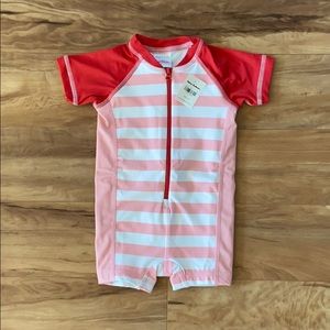 Hanna Andersson Stripes Sunblock Rash Guard Suit